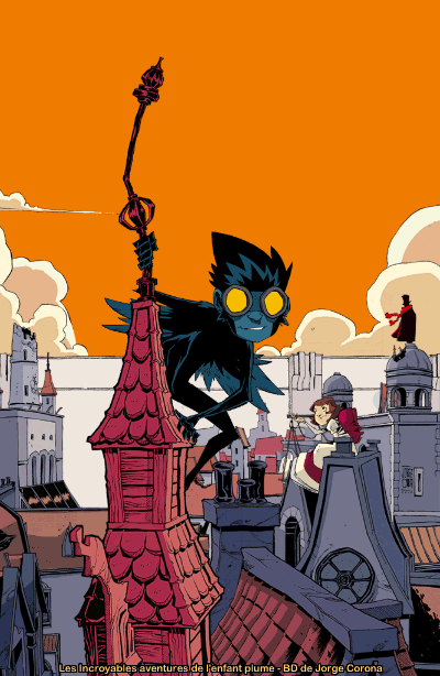 Animation de la couverture de la BD "Les Extraordinaires Aventures de l'enfant plume"