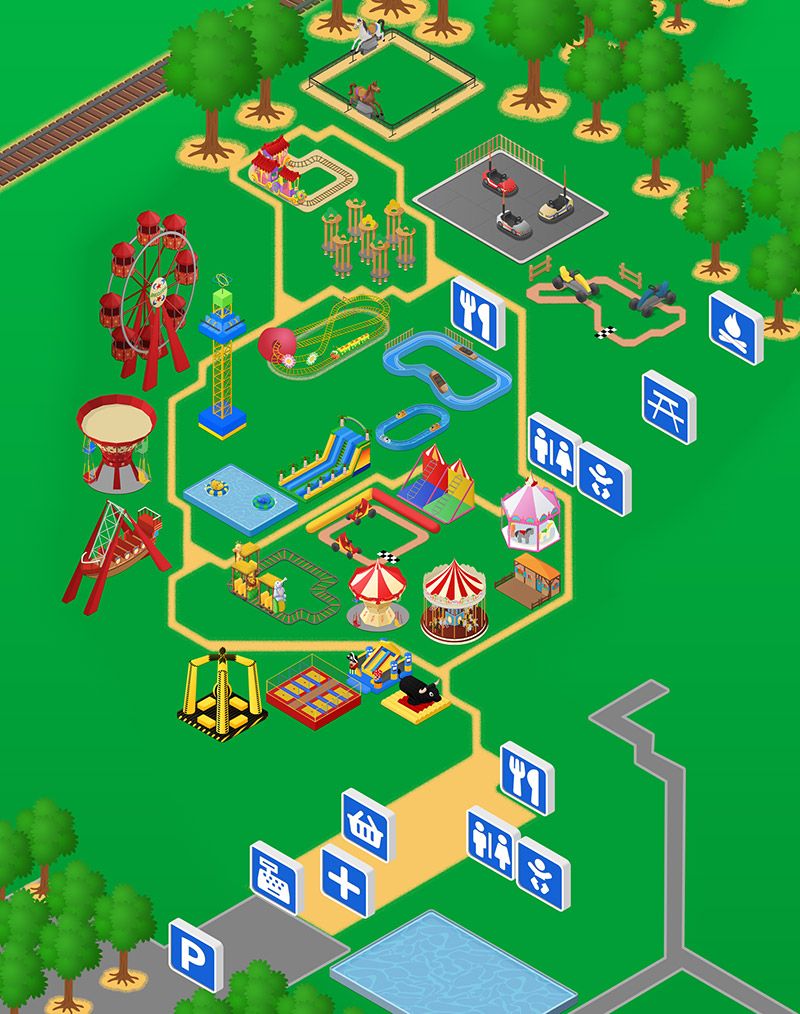 Carte de Family Park pour l'agence Com Y Media