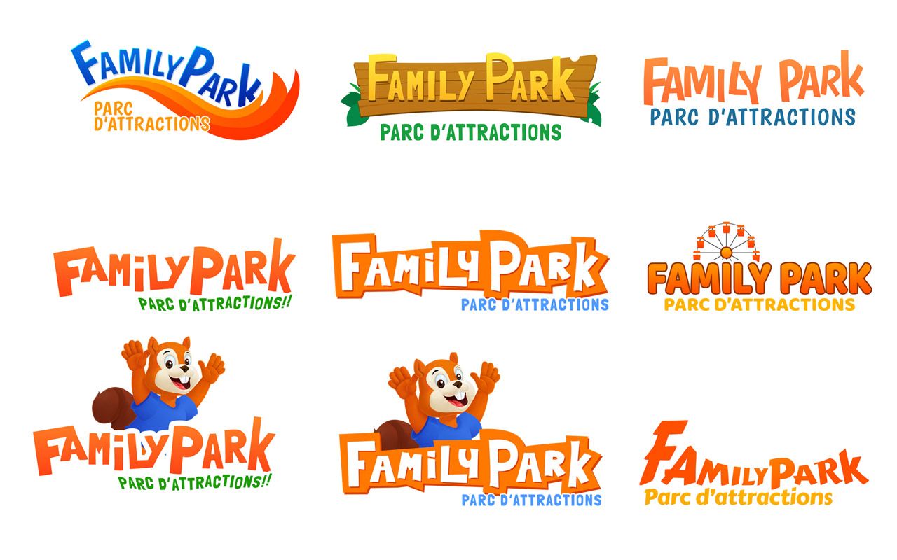 Logos de Family Park pour l'agence Com Y Media